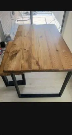 Wood dining table