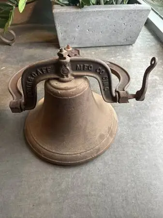 Vintage Perin & Gaff #2 Cast Iron Bell - 15X26H