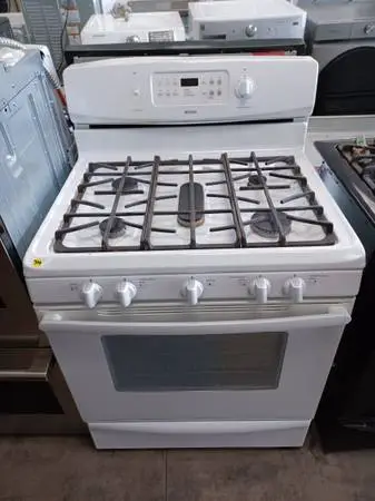 Kenmore elite Gas stove white color