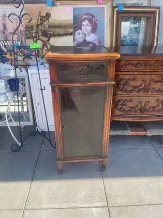 Tall nightstand side table ornate