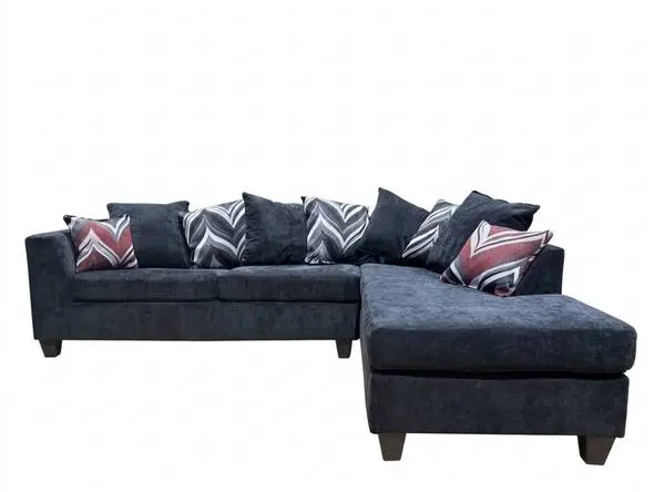 Exclusive factory direct red and charcoal black 9 pillows