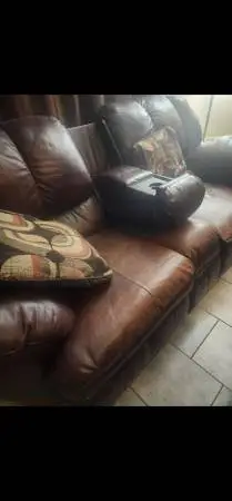 Leather couches
