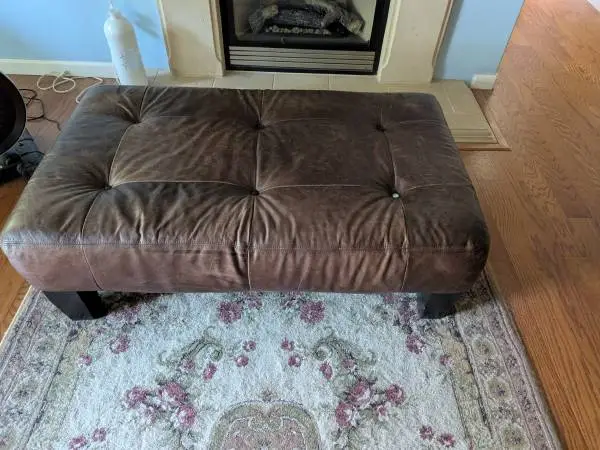 Leather Ottoman