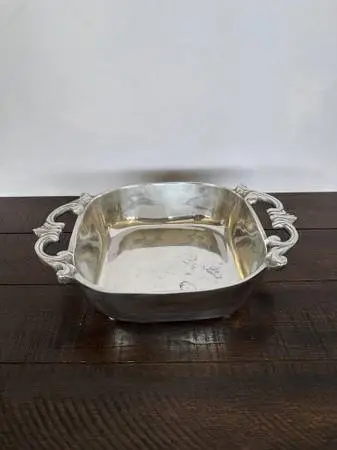 Holland Boone Pewter Bowl W/ Handles- 11.5X8X3