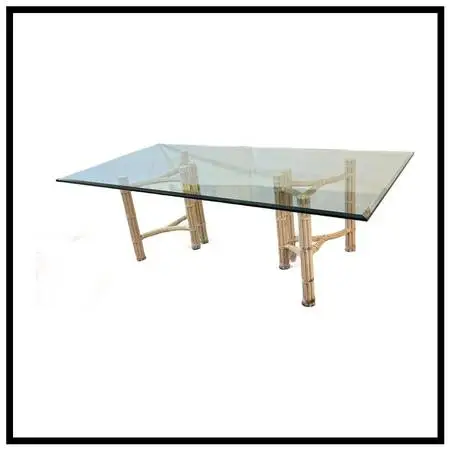 Mcguire Furniture Double Pedestal Dining Table