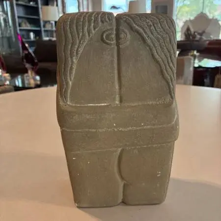 The Kiss Reproduction Sculpture (Constantin Brancusi)- 5X4X9-AS IS