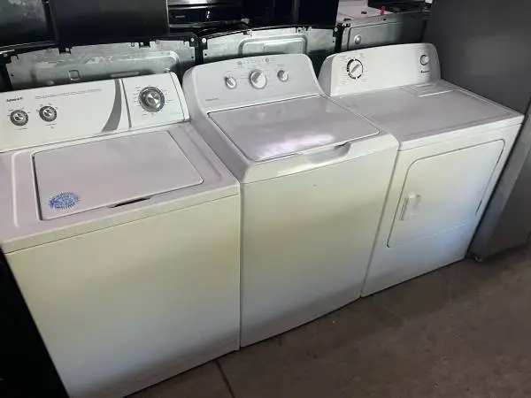 Top load washer dryer set with delivery
