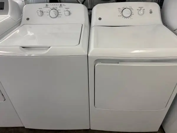 GE Stainless Tub Washer & Dryer Set