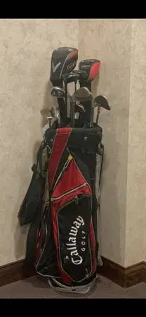 Callaway golf clubs with bag (no stand)