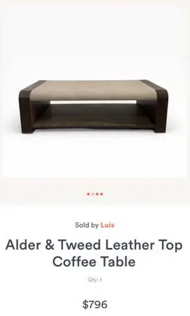 Authentic new in box coffee table $800 super heavy high quality