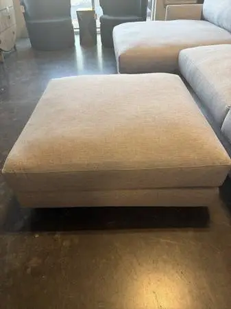West Elm Haven Ottoman W/ Perform. Fabric-39X39X17