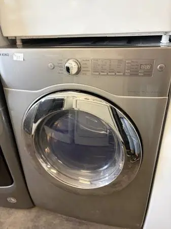 Titanium Front Load Asko Dryer with Stainless Drum