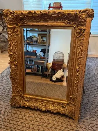 Beveled Mirror Baroque Style
