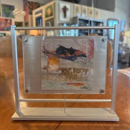 Marilyn Bergstrom Art In Small Tension Frame- 7X1.5X6.5H