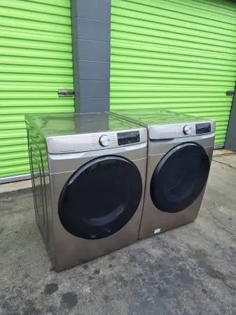 Washer and dryer champagne color samsung