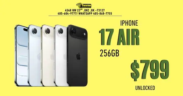 iPhone Air 256GB (iPhone 17 Air) - Unlocked - $799