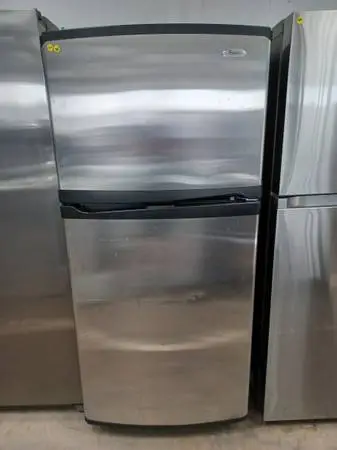 Whirlpool top frezzer stainless steel
