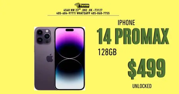 iPhone 14 Pro Max 128GB Unlocked - Take Home for $50 Down