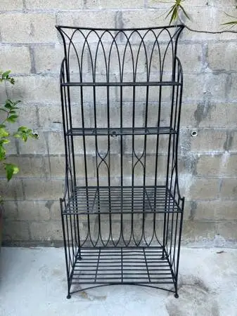 Heavy Wrought-Iron Shelving