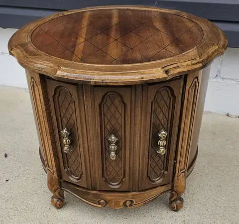 Vintage Mersman Drum Style Living Room Table