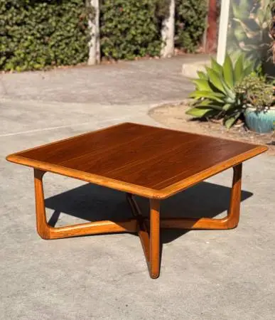 Vintage LANE Perception Acclaim Refinished Mid Century Coffee Table