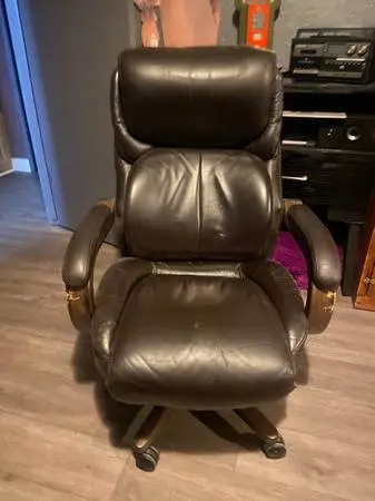 Brown desk chair