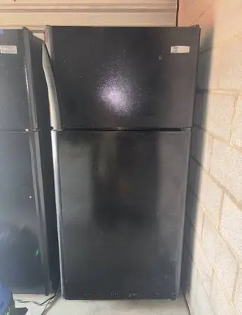 Black Frigidaire Refrigerator And Freezer