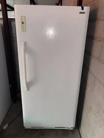 White Kenmore Standing Freezer
