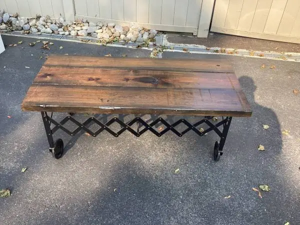 Unique rolling coffee table