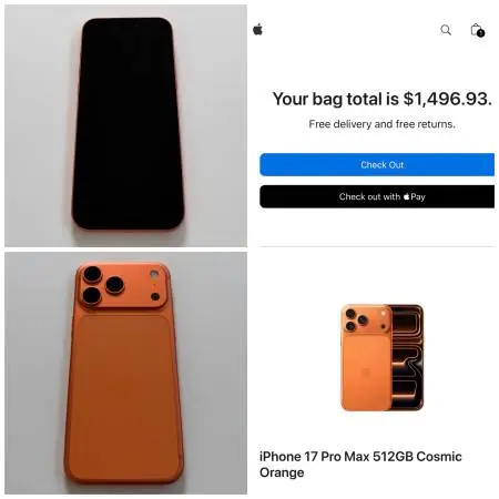 iPhone 17 Pro Max 512GB Cosmic Orange for Spectrum Mobile