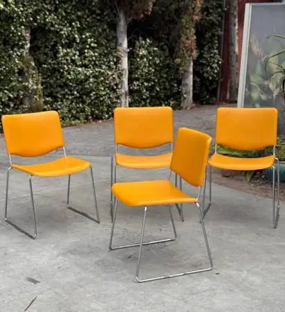 Set of 4 Vintage Mid Century Modern McDowell Craig Dining Chairs