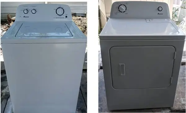Amana HE Washer & Electric Dryer Set