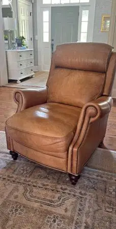 Leather recliner