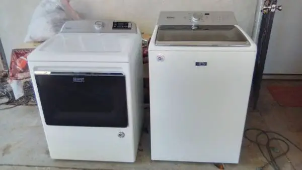 Maytag washer and dryer set with warranty