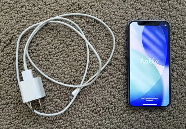iPhone 12 Mini 64GB, with charging cable