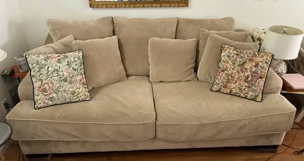 Sweet soft Camel Tan color Large Sofa
