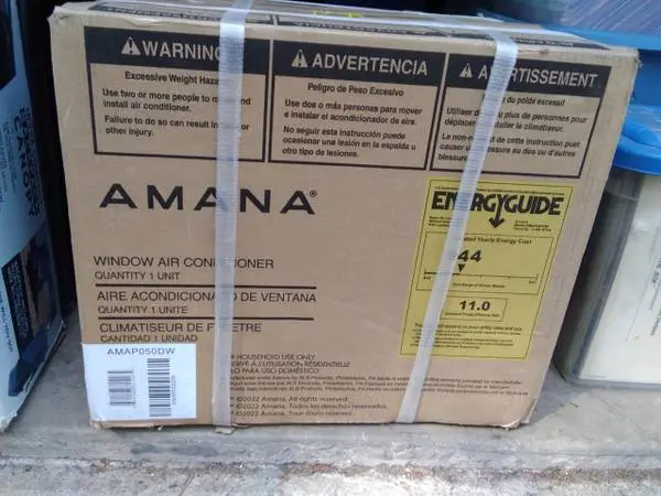 Amana ac new in box pic!